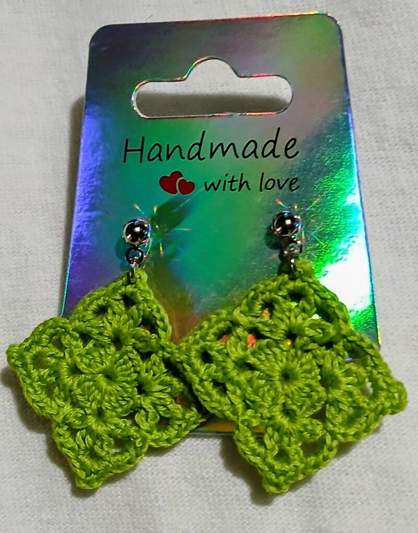 Lacy Granny Square Earrings
