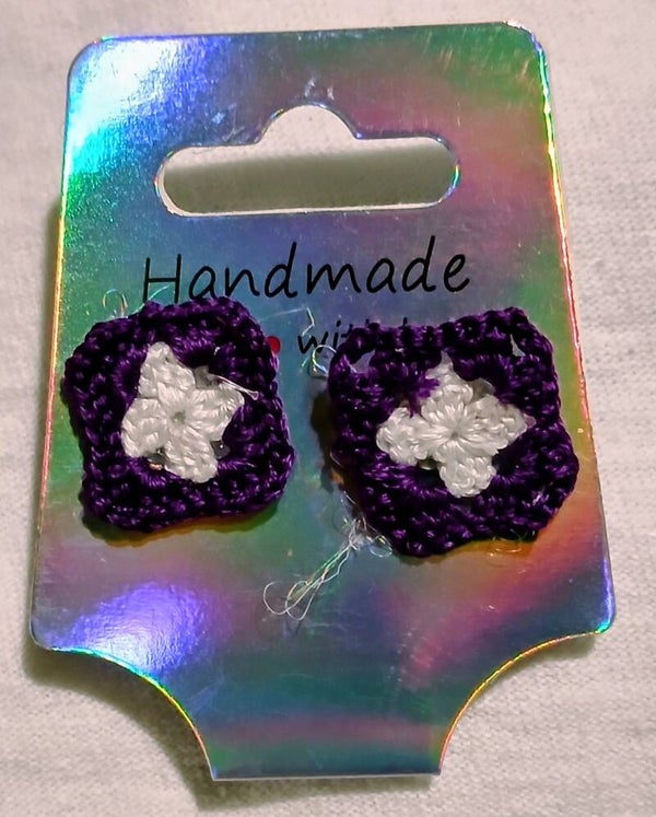 Granny Square Earrings