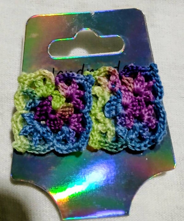 Lacy Granny Square Earrings