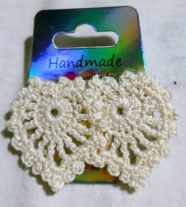Lacy Heart Stud Earrings