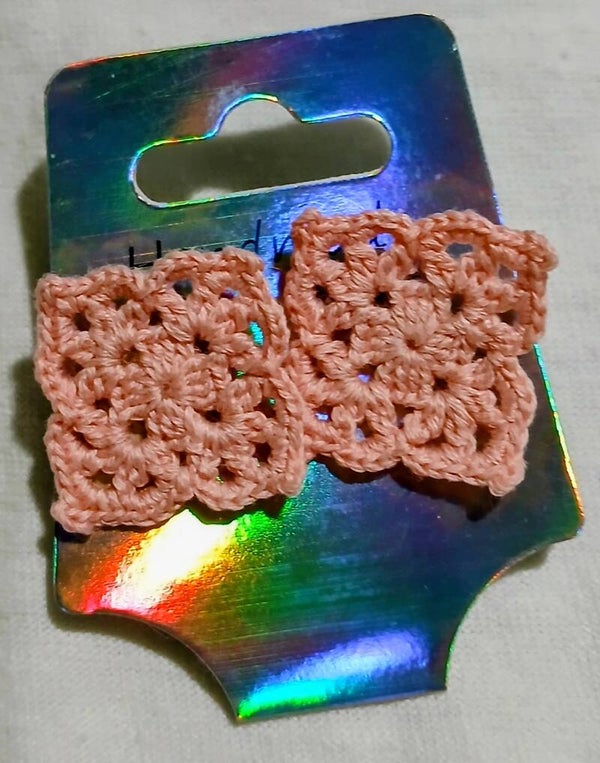 Lacy Granny Square. Earrings