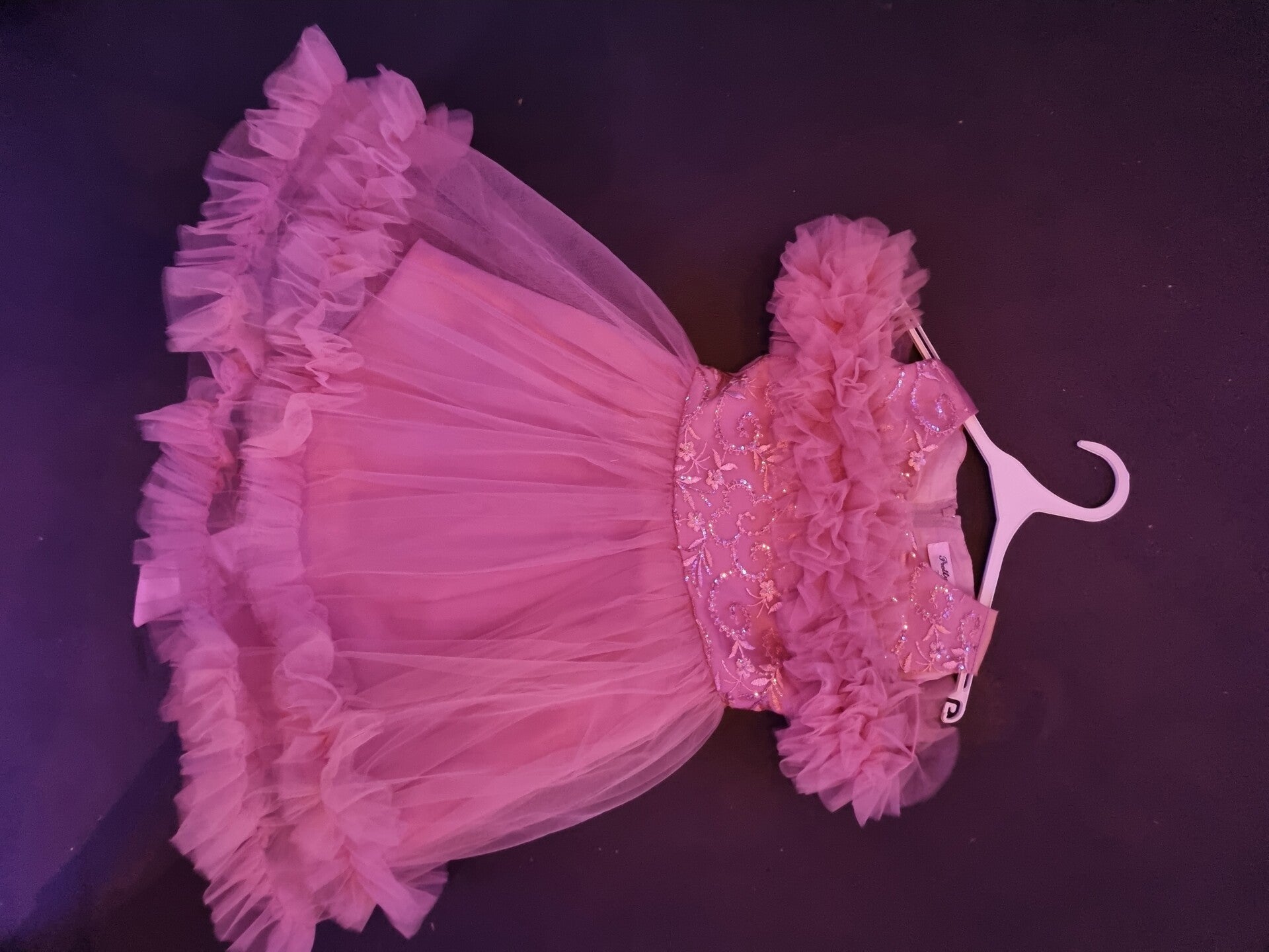 Prachtige meisjesjurk oud roze