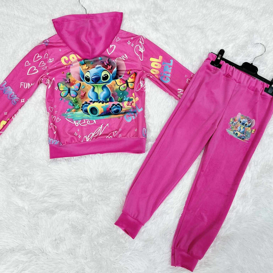 Trainingspak Stich Roze
