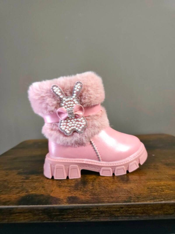 lage meisjes laars roze