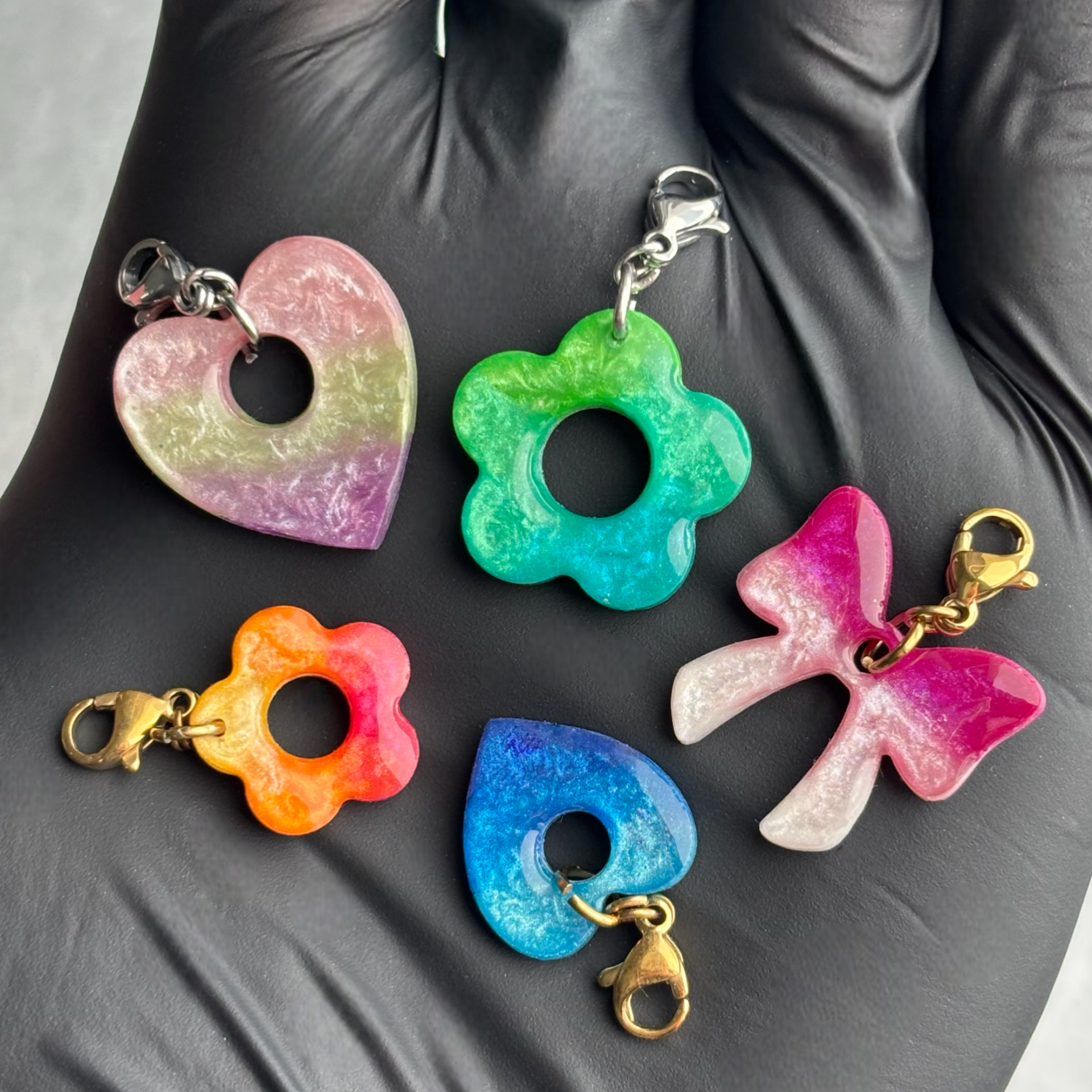 Breloques interchangeables tricolores