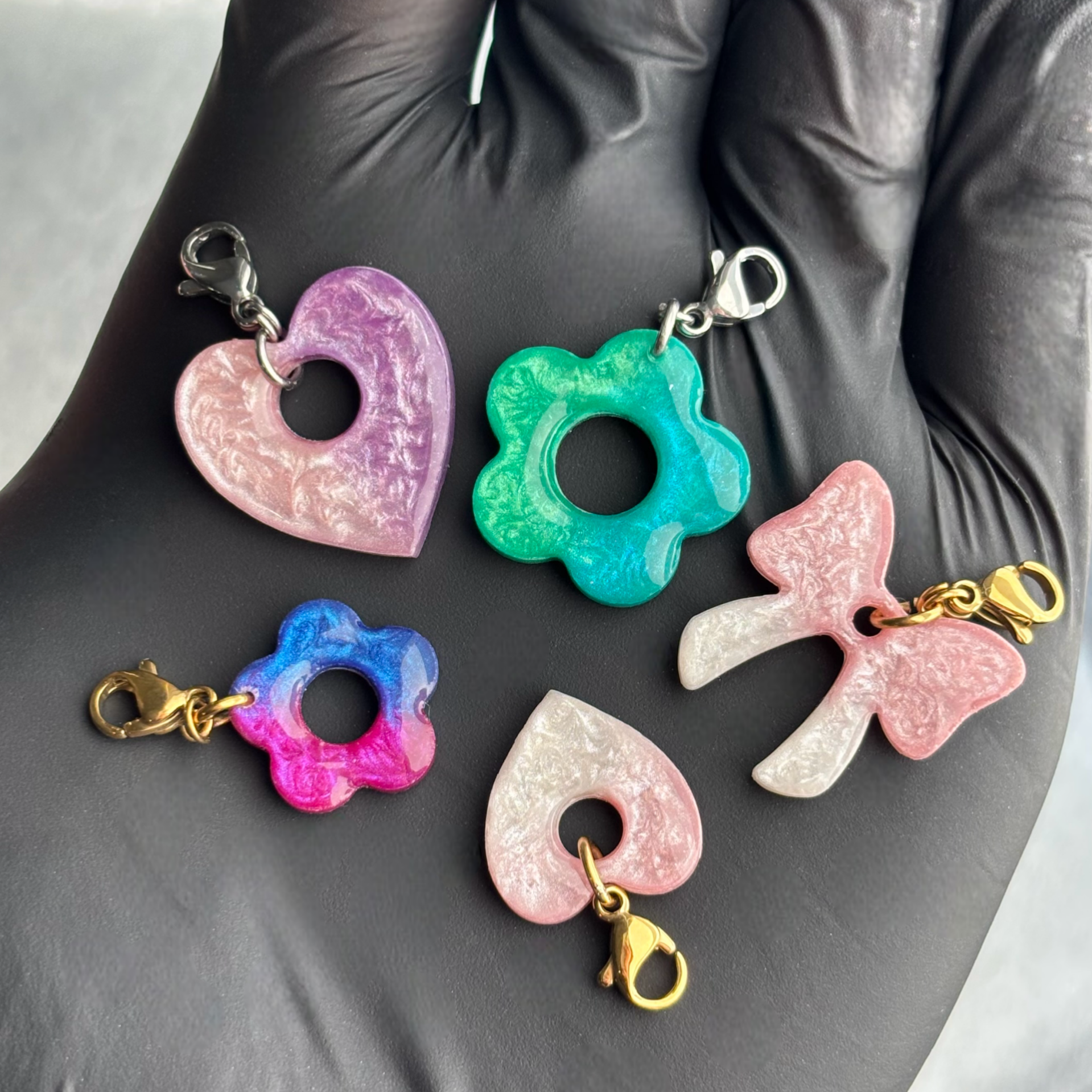 Breloques interchangeables bicolores