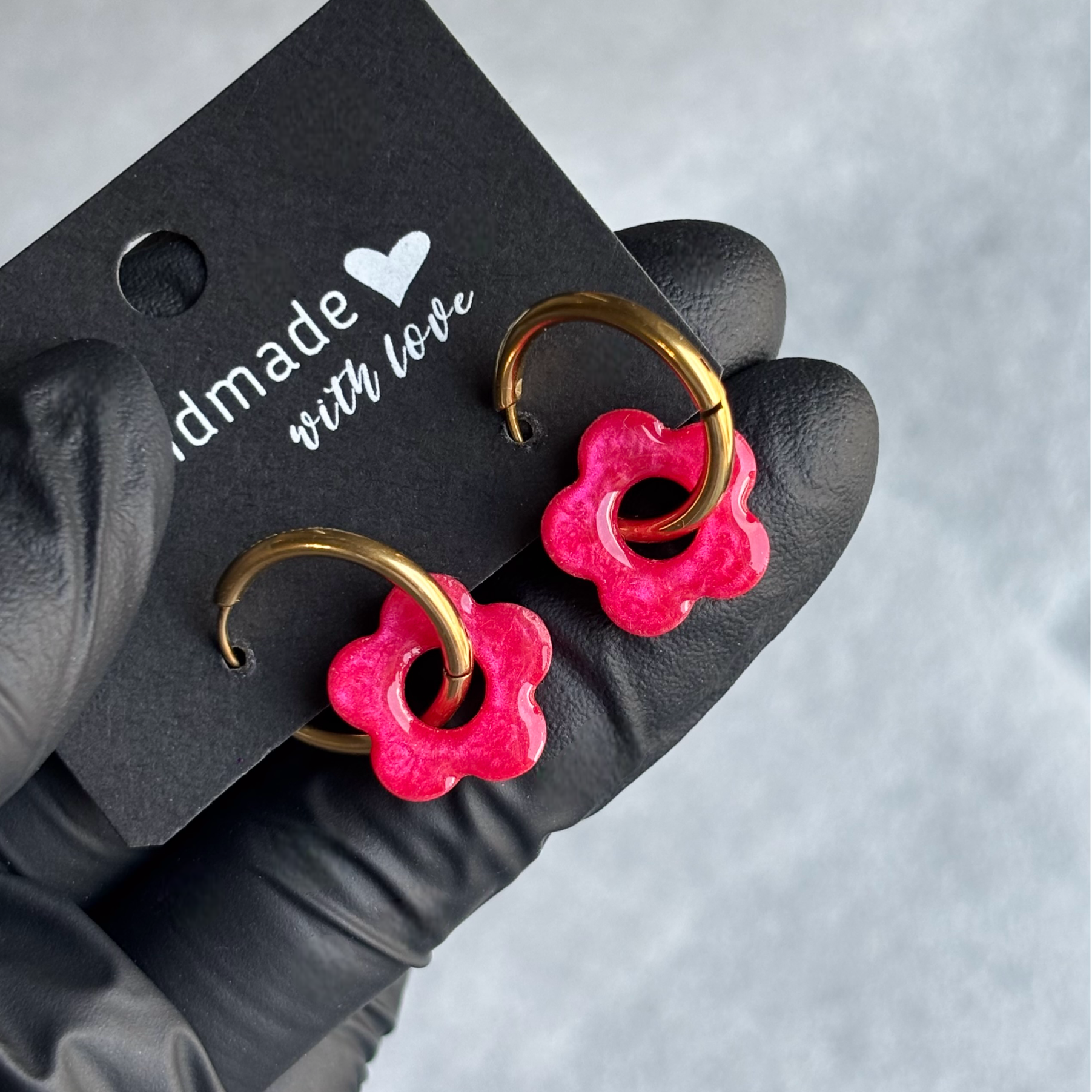 Créoles mini fleurs interchangeables classiques