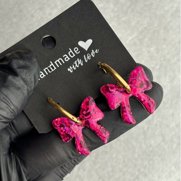 Créoles noeuds interchangeables grandes paillettes