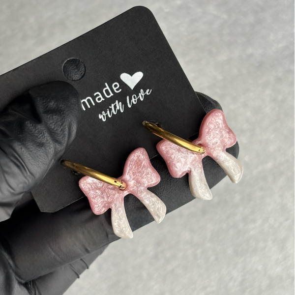 Créoles noeuds interchangeables bicolores