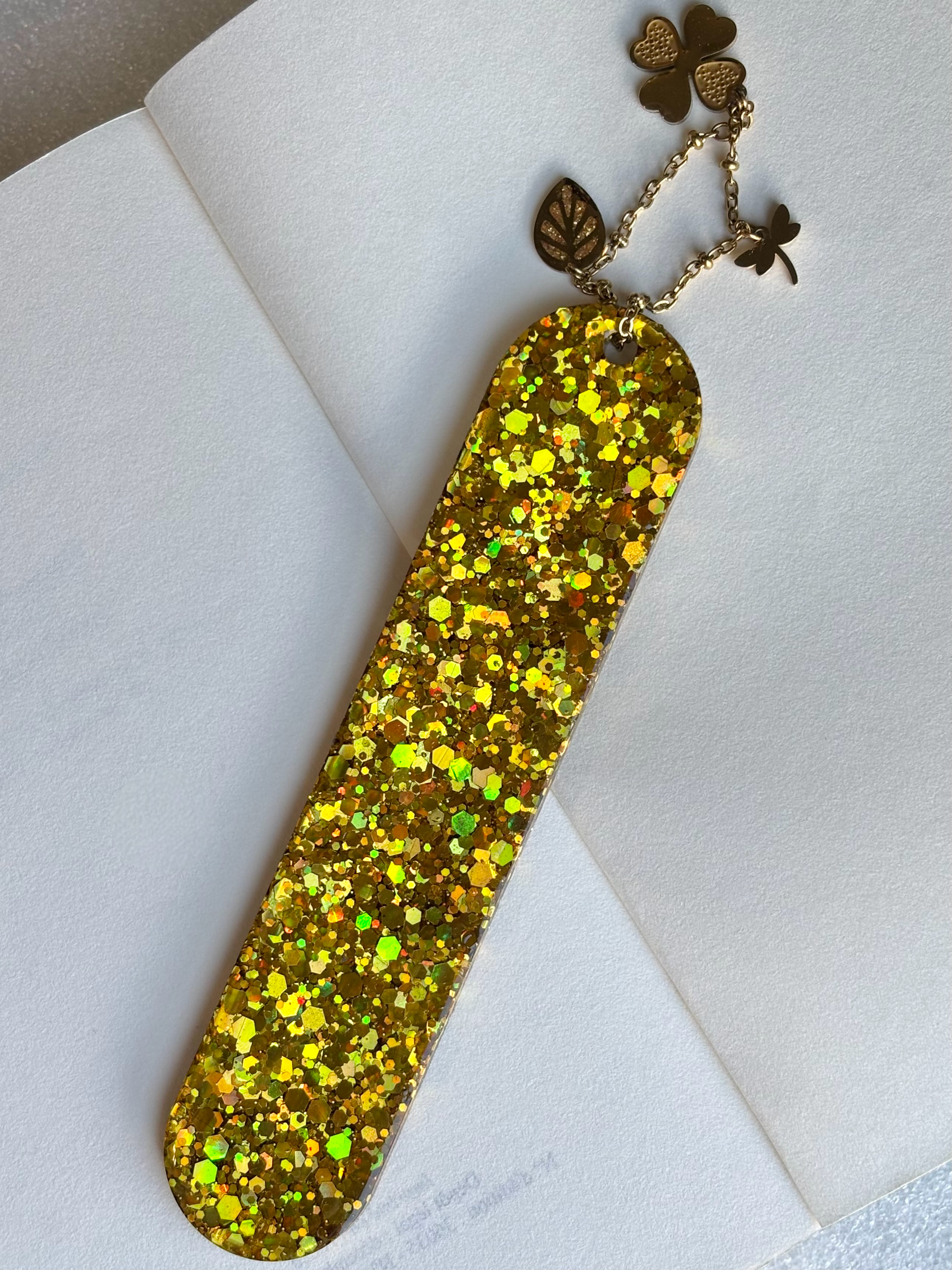 Marque page pailleté