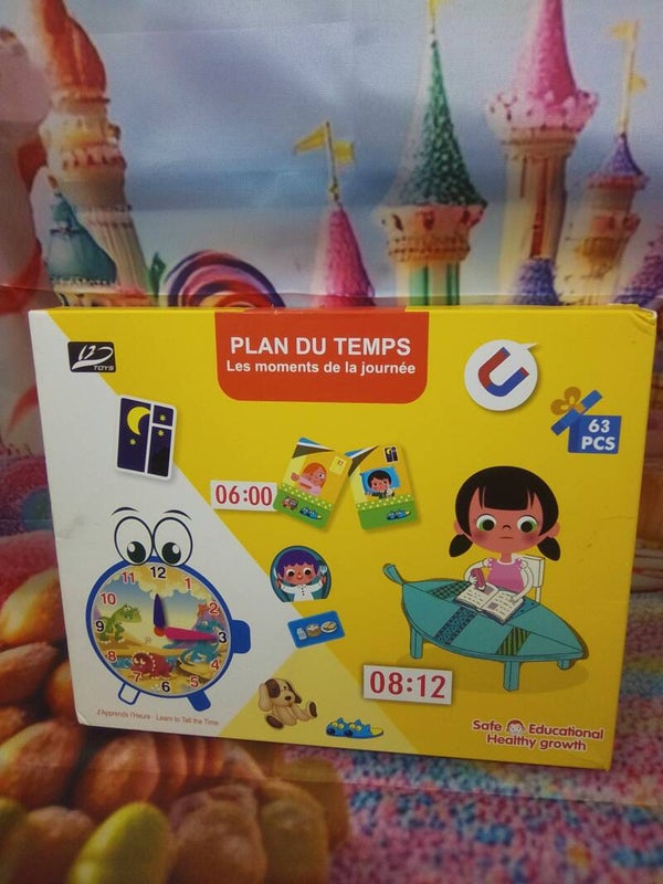 Plan du temps les moments de la journée j'apprends l'heure