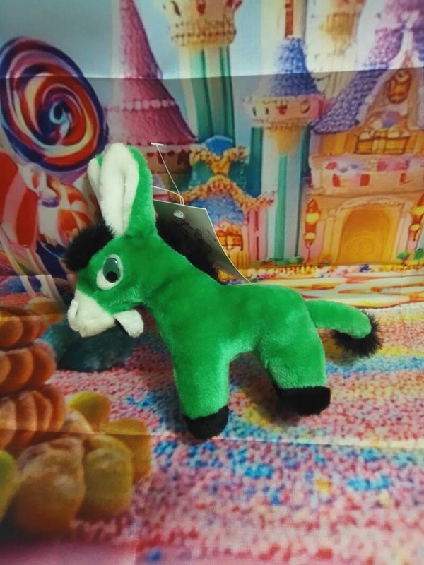 Peluche l'âne vert "Mascotte Vertbaudet"