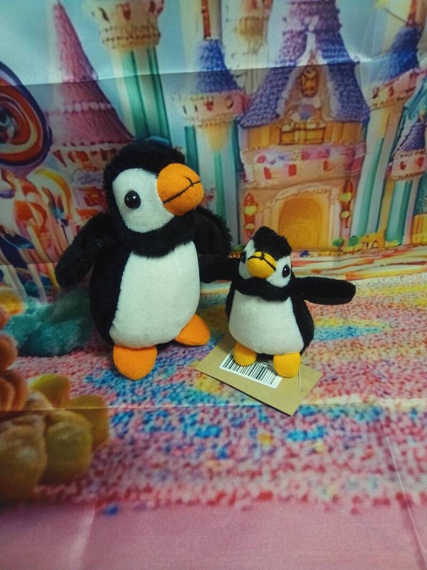 Maman et bébé pingouin