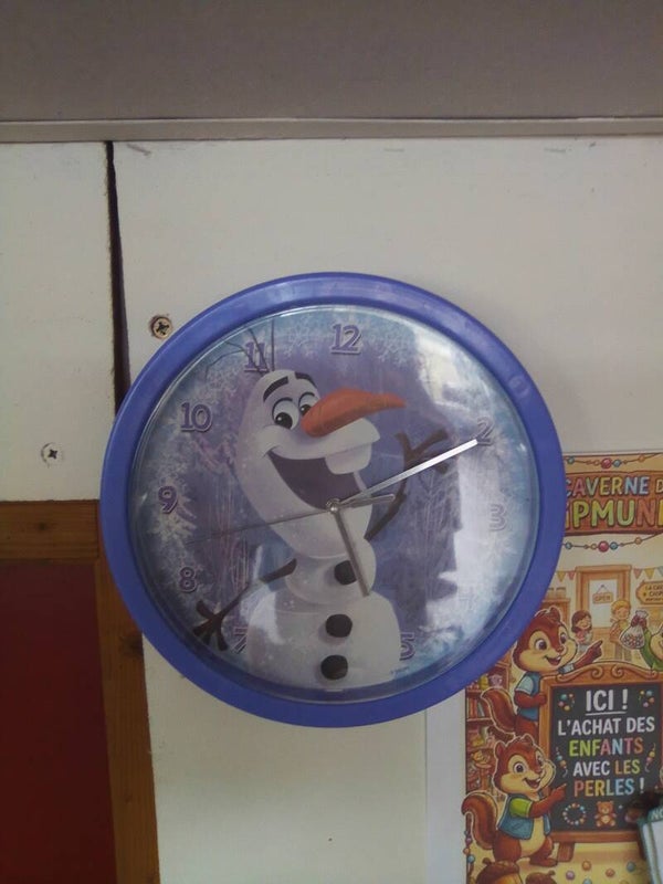 Horloge Reine des neiges