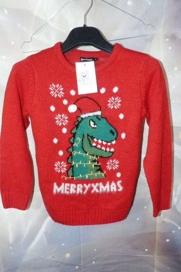 Pull dinosaure Noël
