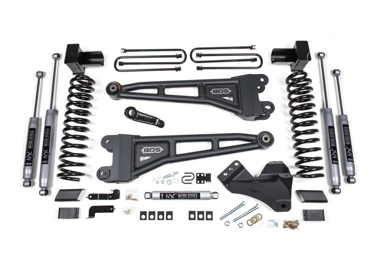 BDS - 2020-2022 F250-F350 4.5IN. RADIUS ARM SUSPENSION LIFT SYSTEM - DIESEL ENGINE - BDS1551H