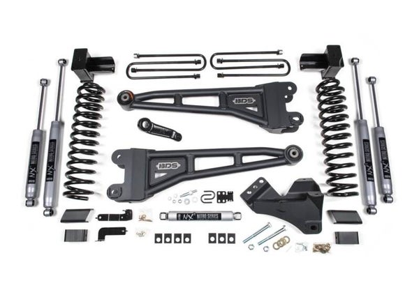 BDS - 2020-2022 F250-F350 4.5IN. RADIUS ARM SUSPENSION LIFT SYSTEM - DIESEL ENGINE - BDS1551H