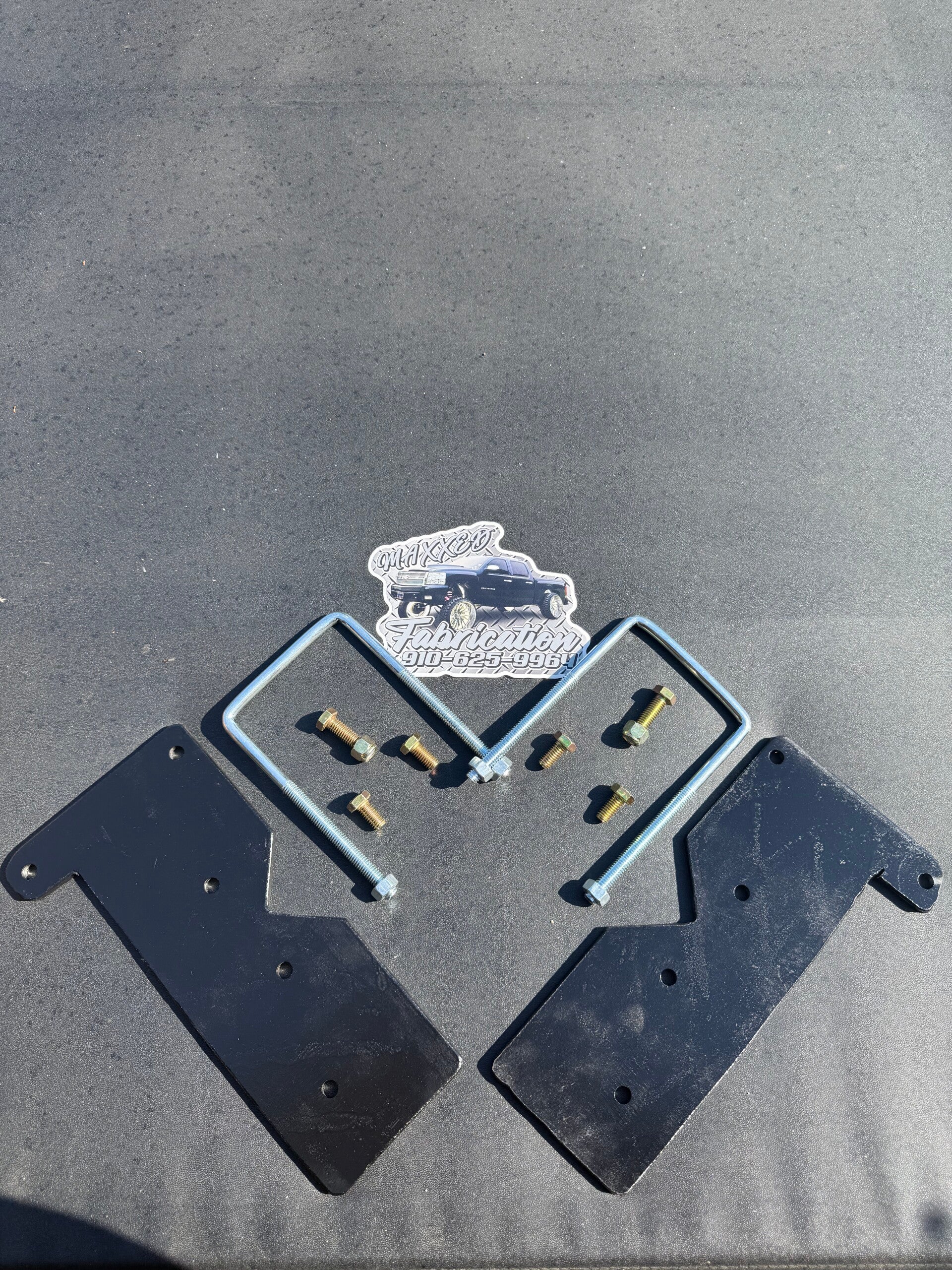 Maxxed Fab 07-18 GM Custom Flat Rear Bag Brackets