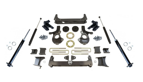 MAXTRAC - 2007-2013 CHEVY & GMC 1500 PREMIUM 7-9" PREMIUM ADJUSTABLE LIFT KIT - 9941370