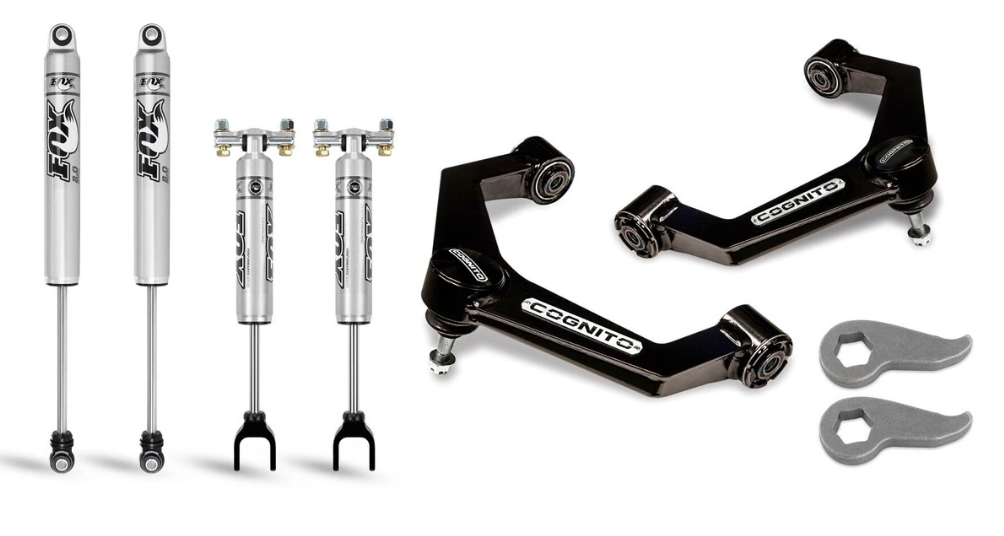 COGNITO - 2020-2025 CHEVY & GMC 2500/3500HD 2-3" FRONT LEVELING LIFT KIT W/ FABRICATED CONTROL ARMS - COGNITO 110-P0779