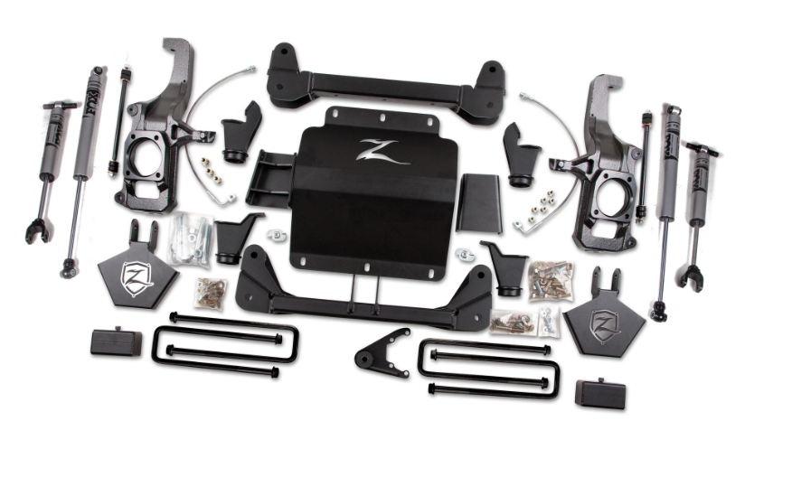 ZONE OFFROAD - 11-19 Chevy/GMC 2500/3500HD 5" TORSION BAR DROP LIFT KIT - ZONE OFFROAD ZONC13F
