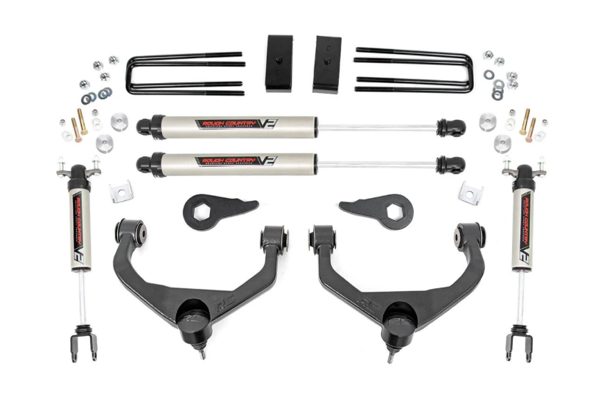 RC -2011-2019 CHEVY SILVERADO 2500HD 3.5" LIFT KIT W/ V2 SHOCKS - ROUGH COUNTRY 95970