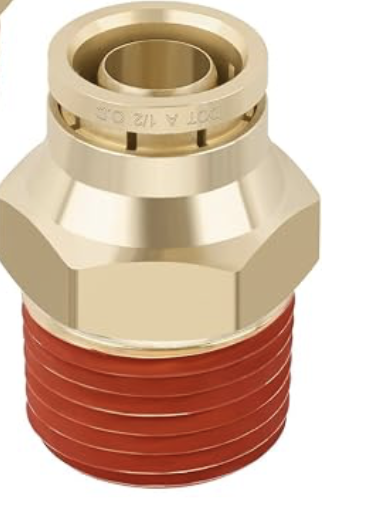 (2) 1/2" NPT to 1/2" DOT Airline Straight PTC