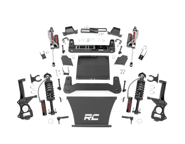 RC -2019-2025 CHEVY & GMC 1500 TRAIL BOSS & AT4 4WD 4" LIFT KIT W/ VERTEX COILOVERS - ROUGH COUNTRY 27550