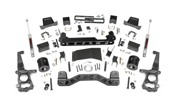 RC -2015-2020 FORD F-150 4WD 6" LIFT KIT W/ REAR N3 SHOCKS - ROUGH COUNTRY 55730