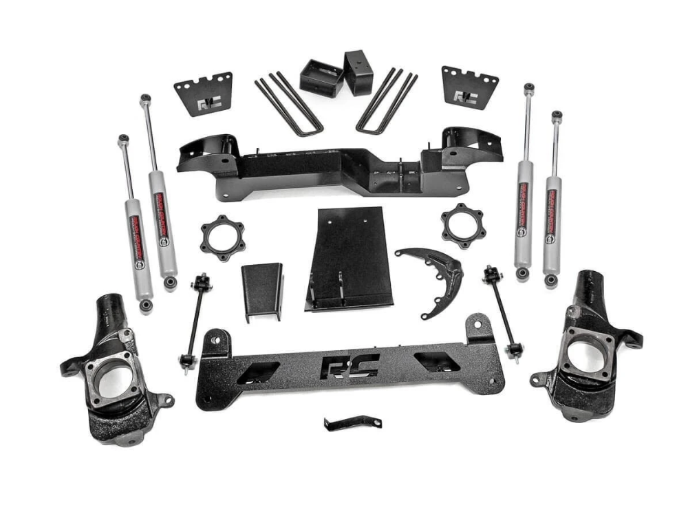 RC -2001-2010 CHEVY & GMC 2500HD 2WD/4WD 6" LIFT KIT W/ N3 SHOCKS - ROUGH COUNTRY 29730A
