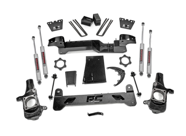 RC -2001-2010 CHEVY & GMC 2500HD 2WD/4WD 6" LIFT KIT W/ N3 SHOCKS - ROUGH COUNTRY 29730A
