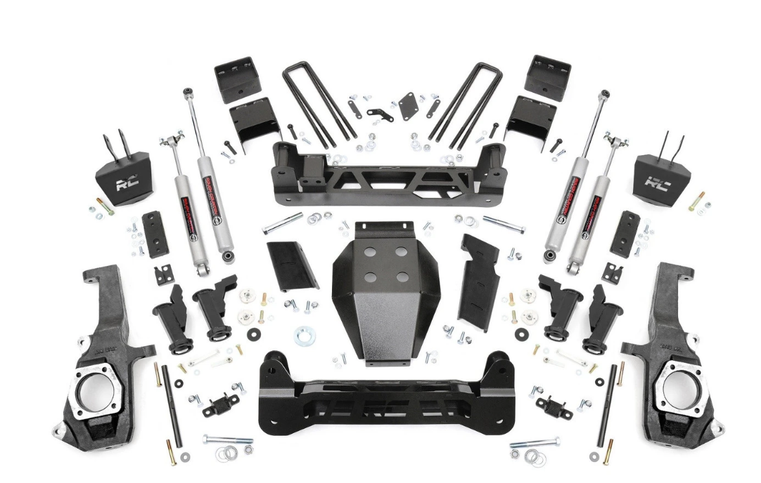 RC -2011-2019 GM 2500/3500HD 2WD/4WD TORSION DROP 7.5" LIFT KIT - ROUGH COUNTRY 10430