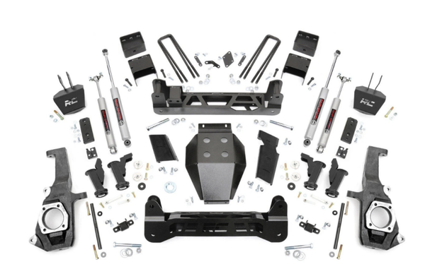 RC -2011-2019 GM 2500/3500HD 2WD/4WD TORSION DROP 7.5" LIFT KIT - ROUGH COUNTRY 10430