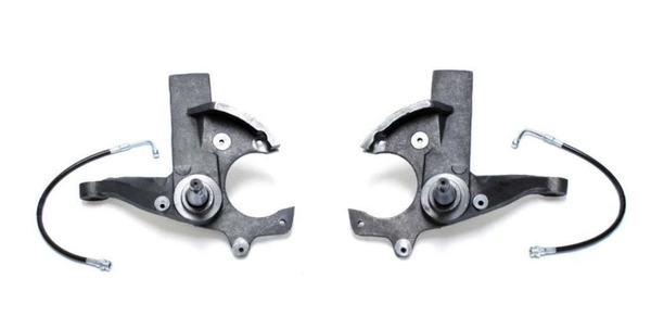 MAXTRAC -1982-2004 CHEVY & GMC S SERIES 2WD 3" MAXTRAC LIFT SPINDLES W/ EXTENDED BRAKE LINES - 700130
