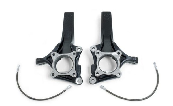 MAXTRAC -2009-2014 FORD F-150 2WD 4" MAXTRAC LIFT SPINDLES W/ EXTENDED BRAKE LINES - 703440
