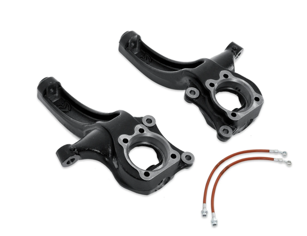 MAXTRAC -2015-2022 GMC CANYON 2WD 4" MAXTRAC LIFT SPINDLES W/ EXTENDED BRAKE LINES - 700440