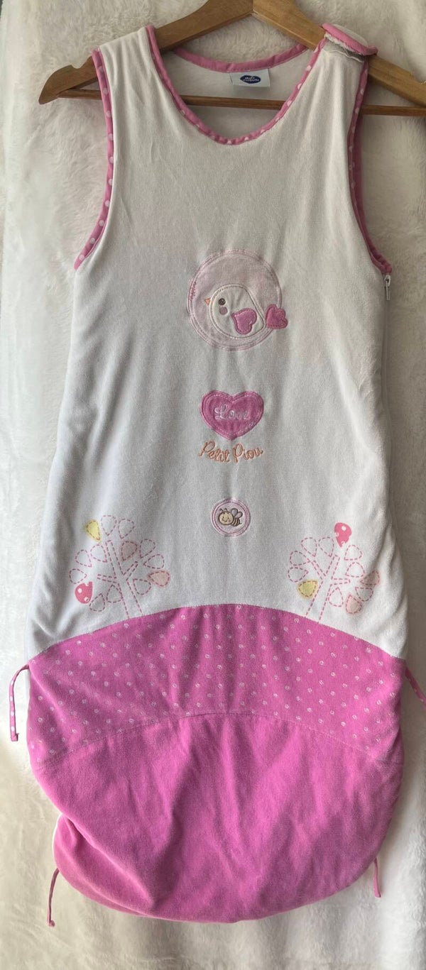 Gigoteuse réglable en velours "Mots d'enfants"