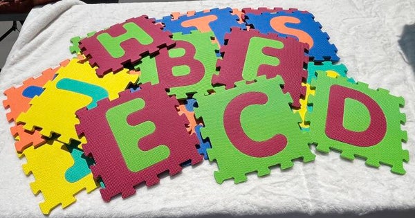 Tapis puzzle lettres (26 pièces)