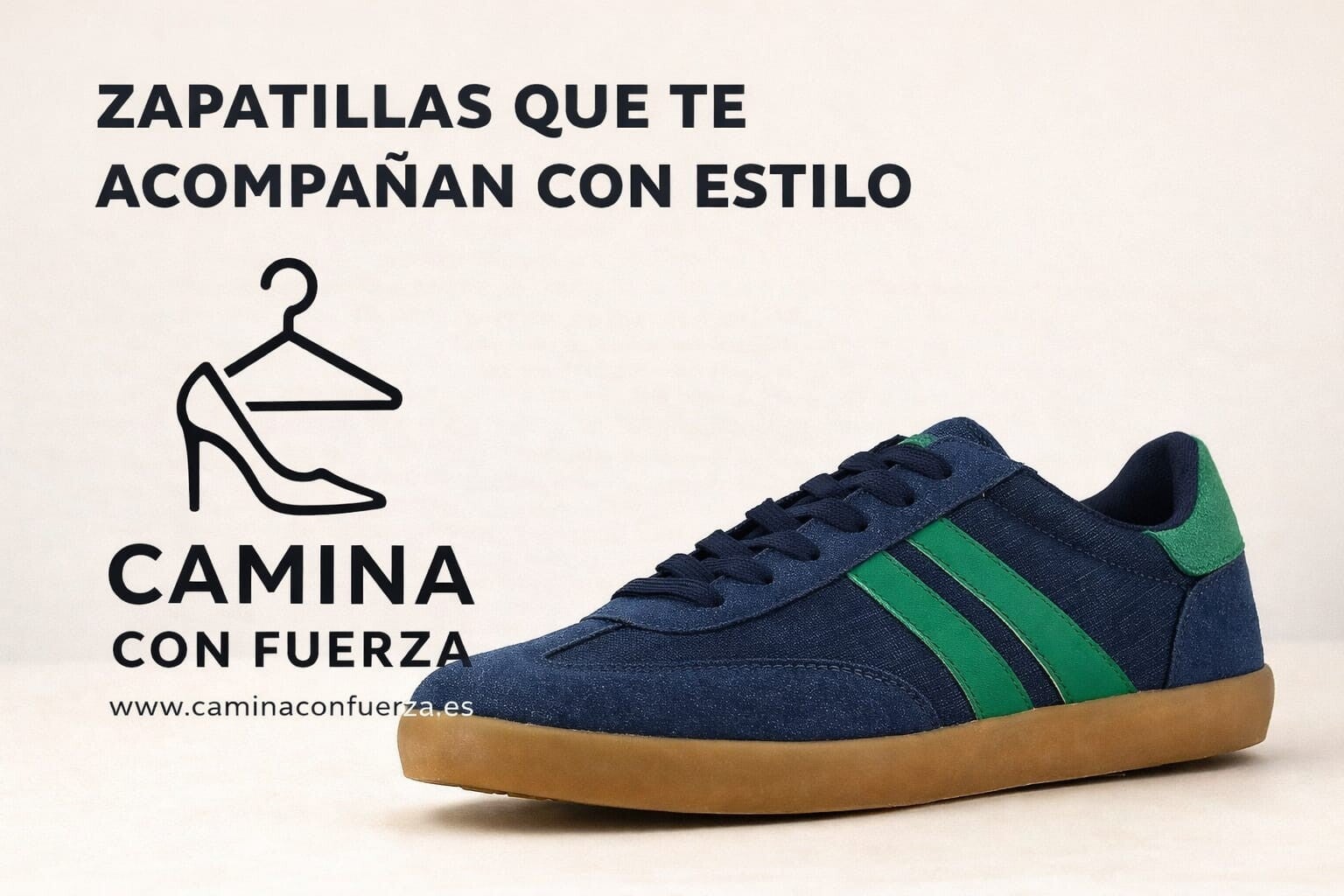 Zapatillas de hombre en color azul marino