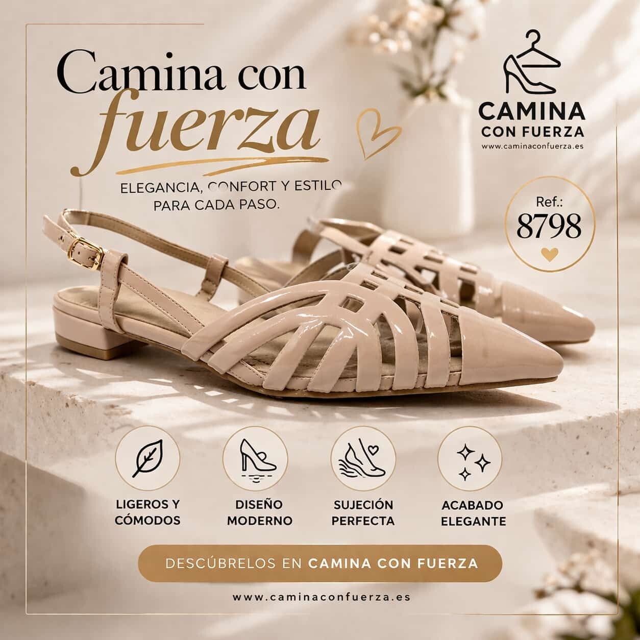 Sandalias nude de pico