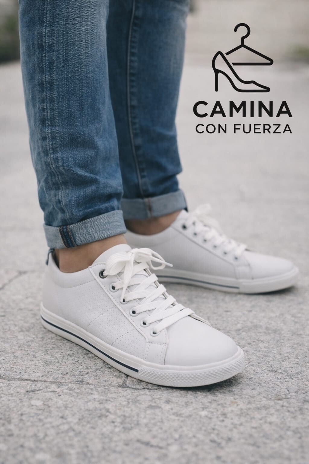 Zapatillas de hombre blancas