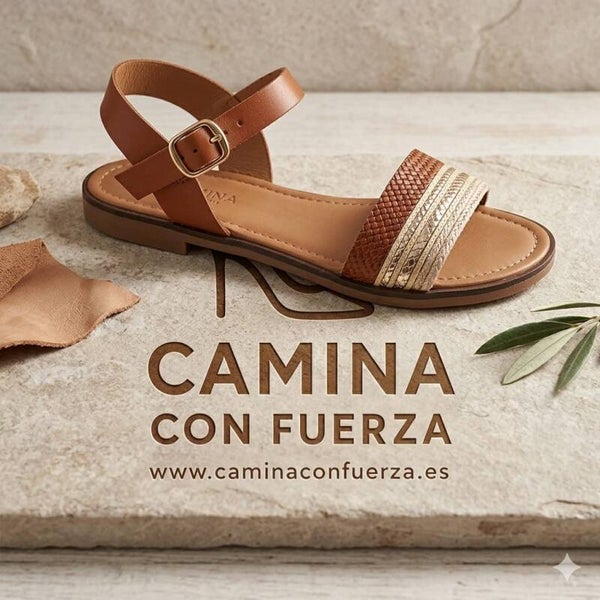 sandalias marrones