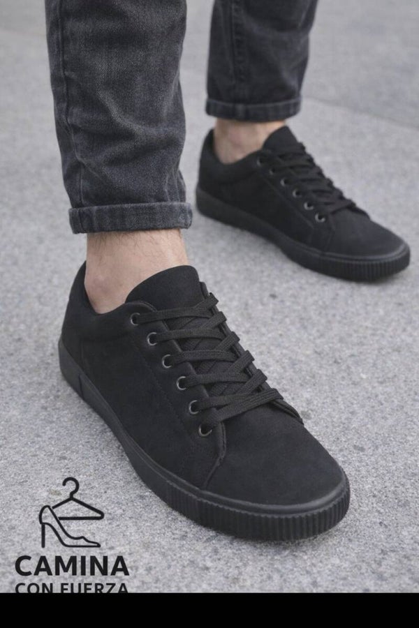 Alpargatas negras de hombre