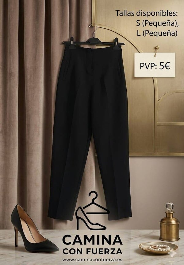 Pantalón pinza negro