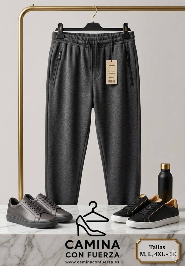 chandal de hombre gris