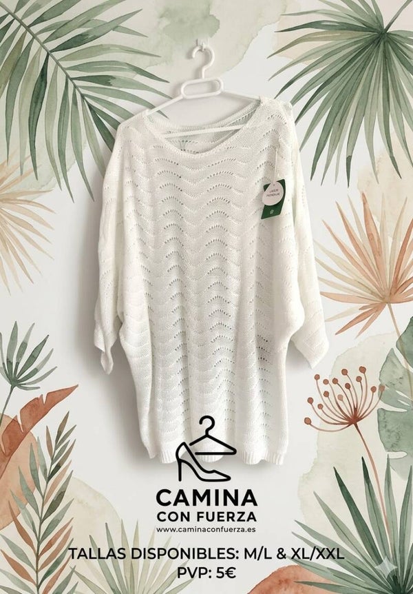 Jersey calado blanco