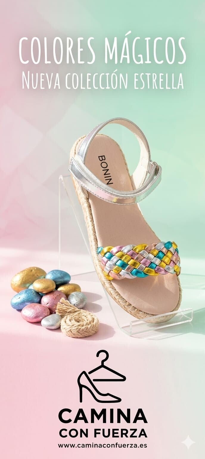 Sandalias de niñas de colores