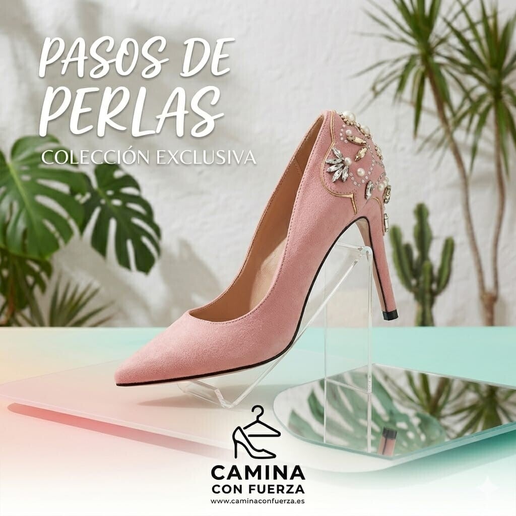 tacones rosas