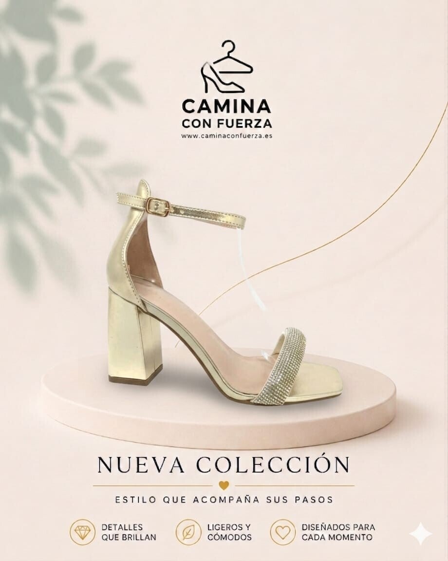 Tacones dorados