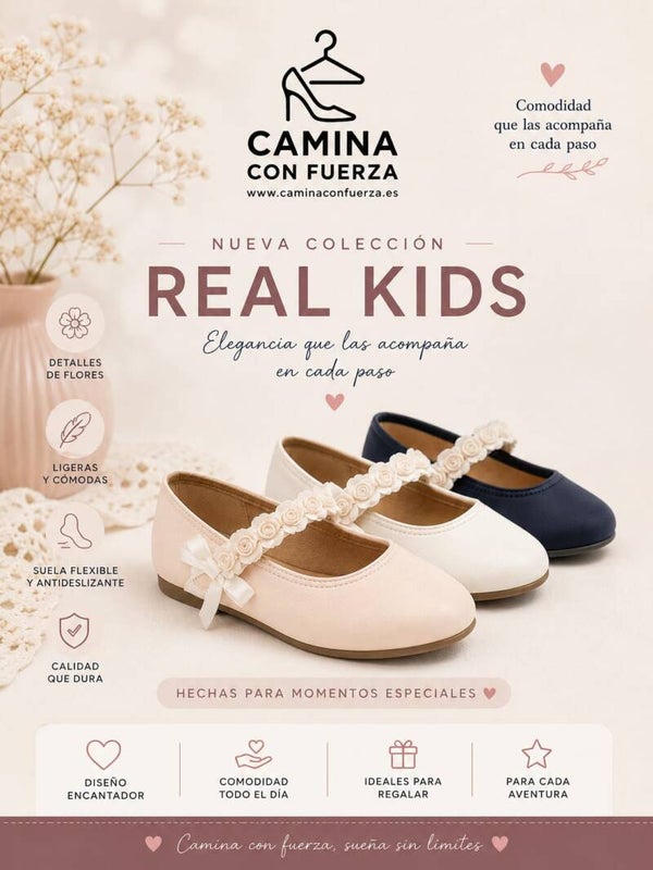 Manoletinas de niña en 3 colores